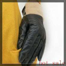 Guantes de piel de cordero invierno mujeres guantes